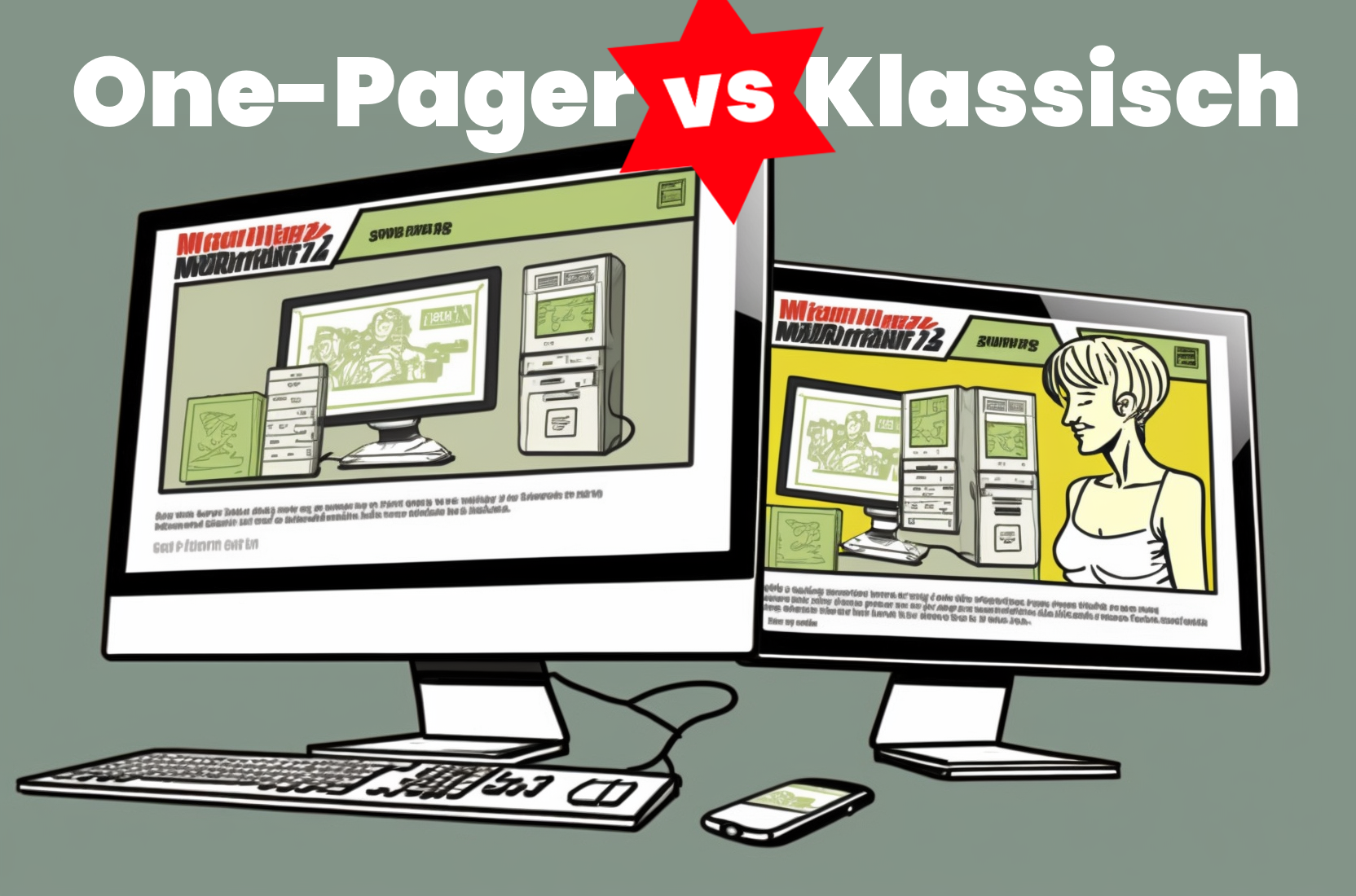 One-Pager vs Klassische WEbsite
